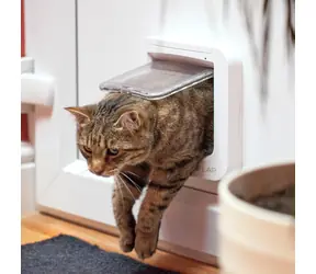 SureFlap Mikrochip-Katzenklappe Braun / Klappe / Batteriebetrieben / Kunststoff