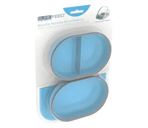 SureFeed Napf- und Einlegekissen-Set blau / Napfset / 0,4 l / für Mikrochip-Futterautomat