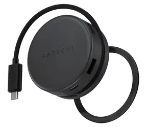 Satechi OntheGo 7in1 USB-C PD schwarz / Adapter / USB-C / 2x USB-A / HDMI 4K / Ethernet / microSD