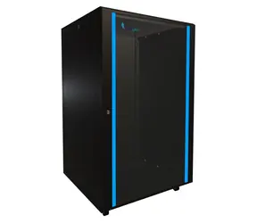 Extralink 27U/800x800 Rack schwarz / 19"-Rack / Glastür / Tragfähigkeit 600 kg