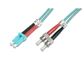 Digitus Optisches Patchkabel LC-ST / Multimode OM3 / Duplex / 50/125 µm / 5 m
