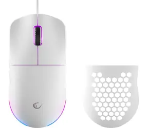 Rampage Blink weiß / Gaming-Maus / optisch / 12800 DPI / RGB / USB