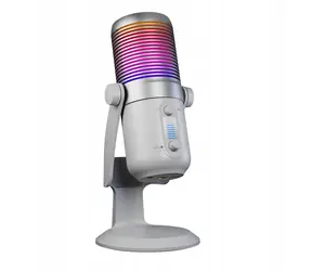 Rampage Diyez RGB weiß / Desktop-Mikrofon / kapazitiv / 3,5-mm-Miniklinke / USB-C