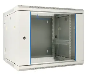 Extralink 12U 600x600 grau / Wandschrank / 19" / zweiteilig / Glastür / Tragfähigkeit 60 kg