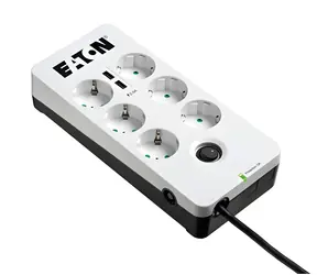 EATON Schutzbox PB6UD / Überspannungsschutz / 6 Steckdosen / 2 USB Port