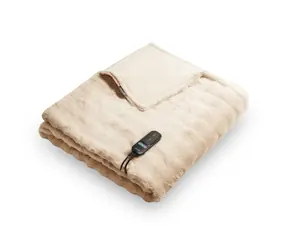 Duux DXOB11 Yentl Kuschelkissen Hase beige / Heizdecke / 9 Temperaturstufen / Timer 1-9 h / 200 x 200 cm