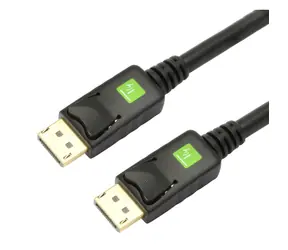 Techly ICOC-DSP-A-005 schwarz / DisplayPort-Kabel / DisplayPort 1.2 / 0,5 m / 4K 60Hz / HDCP