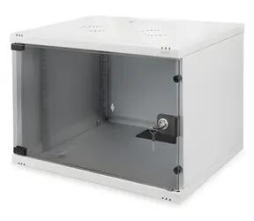 Digitus SOHO schwarz / Wandschrank / 4 HE / 19" / 241 x 540 x 400 mm / unmontiert