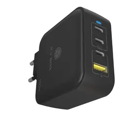 Icy Box IB-PS1040-PD schwarz / Ladegerät / GaN / 100 W / 3x USB-C / 1x USB-A / PD 3.0
