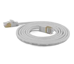 Wantec graues Patchkabel / Cat7 S/FTP / 3 m / RJ-45 / 600 MHz