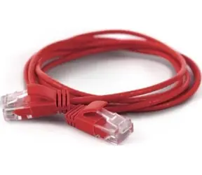 Wantec Cat6a U/UTP rot / Patchkabel / RJ45-RJ45 / 0,2 m / O2,8 mm