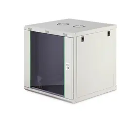 Digitus Dynamic grau / Wandmontage-Rack / 19" / 12 HE / 607 x 600 x 600 mm / Glastür