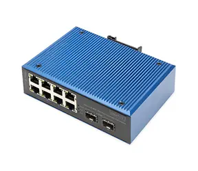 Digitus DN-651147 / Switch / 8x PoE FE + 2x SFP GE / IP40 / DIN-Schiene / -40 bis 80 °C