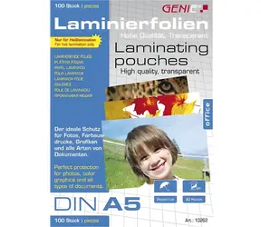 GENIE Laminierfolie A5 / Laminierfolie / 100 Stück
