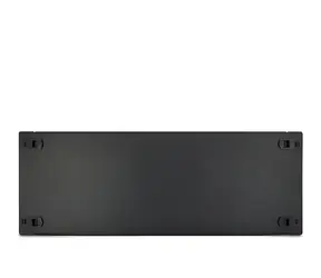 Inter-tech Abdeckplatte 19" schwarz / Rackzubehör / 4 HE / Clipmontage