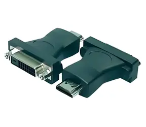 LogiLink HDMI-DVI-D-Adapter / Adapter / Vergoldete Anschlüsse / Schwarz