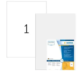 Herma Outdoor-Etiketten A3, weiß matt / Etiketten / wasserfest / 297 x 420 mm / 10 Stück