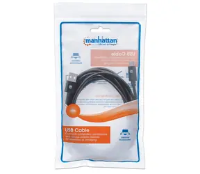 Manhattan Kabel USB-C - USB-A, schwarz / Kabel / USB 2.0 / 480 Mbit/s / 3 m
