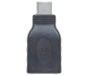 Manhattan Adapter USB-C(M)-USB-A(F) schwarz / Adapter / USB 3.1 Gen 1 / 5 Gbit/s