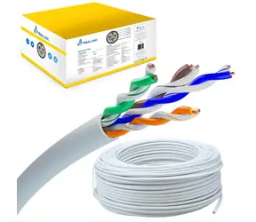 Extralink Cat5e U/UTP grau / Installationskabel / 305 m / Spirale / für den Innenbereich