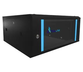 Extralink Rack 4HE schwarz / Wandmontage / 19" / Breite 600 mm / Tiefe 600 mm / Tragfähigkeit 30 kg