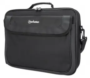 Manhattan Cambridge Clamshell-Laptoptasche, schwarz, 15,6 Zoll