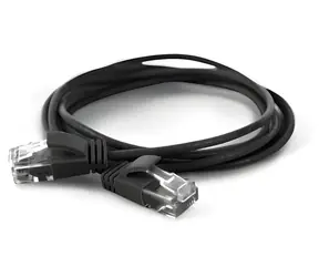 Wantec 7309 schwarz / Patchkabel / Cat6a U/UTP / 0,1 m / RJ-45