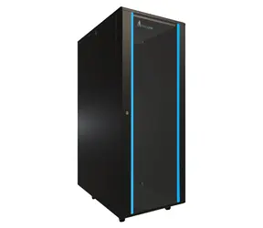 Extralink 37U 19" schwarz / Rack-Schrank / 600×1000 mm / Glastür / Tragfähigkeit 1200 kg
