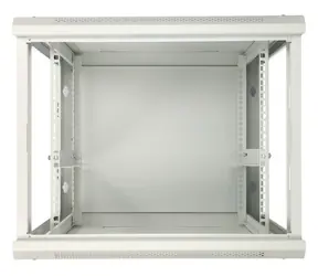 Extralink 19"-Wandrack 9 HE grau / Wandrack / 600 x 600 mm / Tragfähigkeit 60 kg / Metalltür