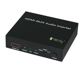 Techly IDATA-HDMI-AI4K schwarz / HDMI-Audio-Einbetter / 4K / HDCP