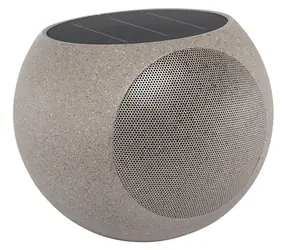 Victrola Zen Grau / Outdoor-Lautsprecher / Bluetooth / Auracast / IP65 / Solarbetrieben / 22 W