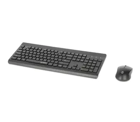 Manhattan MWK7350 schwarz / Tastatur- und Maus-Set / kabellos / 2,4 GHz / 104 Tasten / optische Maus 1200 DPI
