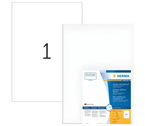 Herma Outdoor-Etikett A3 weiß / Etikett / wasserfest / matt / 297 x 420 mm / 40 Stück