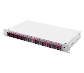 Digitus Optische Anschlussbox 24x SC DX OM4 grau / Optische Anschlussbox / 1 HE / 19" / 24x SC Duplex / Stahl