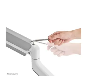 Neomounts DS70PLUS-450WH1 weiß / Halterung für gebogene Displays / 17-49 Zoll / Klemm- und Durchgangsbefestigung / VESA 100x100 / Tragkraft 18 kg