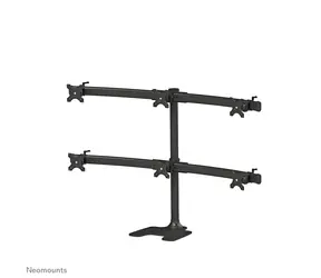 Neomounts TIS FPMA-D700DD6 schwarz / Tischhalterung für 6 Monitore / Größe 10-27" / VESA 75x75-100x100 / Tragkraft 8 kg