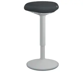 Leitz Ergo Stehhocker hellgrau / Höhenverstellbar 57-82 cm / Belastbarkeit 110 kg