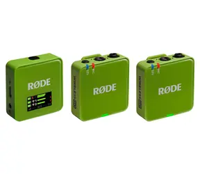 Rode Wireless GO Gen 3 grün / Drahtloses Mikrofonsystem / 2x Sender und 1x Empfänger / 3,5-mm-Klinkenstecker / USB-C