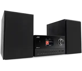 JVC UX-E225B schwarz / Mini-Tower / CD / Bluetooth 5.3 / FM-Tuner / 30 W