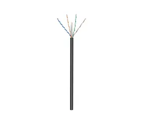 Goobay Netzwerkkabel CAT6 für den Außenbereich, schwarz / Netzwerkkabel / U/UTP / 100 m
