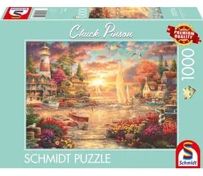 Schmidt Puzzle Morgen am See / 1000 Teile / 69,3 x 49,3 cm