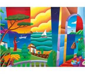 Educa Puzzle Warten auf Penélope / 2000 Teile / Größe 96×68 cm / Puzzlekleber im Lieferumfang enthalten