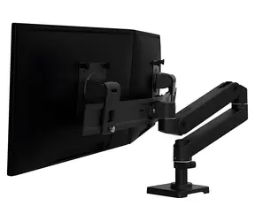 Ergotron LX Pro Desk Dual Direct Arm schwarz / Schreibtischarm für 2 Monitore