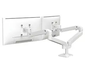 Ergotron LX Pro Dual Side-by-Side Arm weiß / Schreibtischarm für 2 Monitore