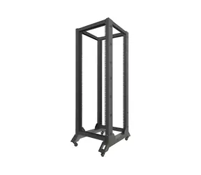 Lanberg Open Rack 32U schwarz / Offenes Rack / 19" / 600 × 800 mm / Tragfähigkeit 600 kg