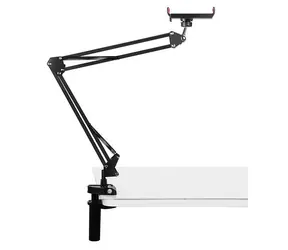 Puluz PU653B / Tischhalterung für Tablet und Smartphone / verstellbarer Winkel / bis zu 11 Zoll / Klemme bis zu 7 cm