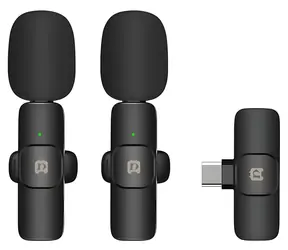 Puluz PU3151B schwarz / Ansteckmikrofon / 2er-Set / kabellos / USB-C / 2,4 GHz