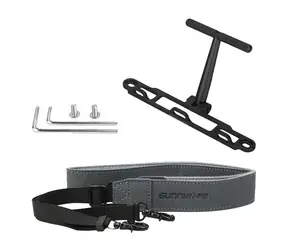 SUNNYLIFE Halterung mit Gurt für DJI RC und RC 2 Controller (ZJ764-D) / schwarz / verstellbarer Gurt 62,5-80 cm