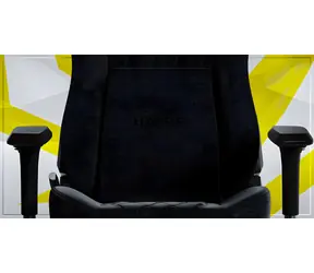 Hator Darkside 3M schwarz / Gaming-Stuhl / Metallgestell / Textilbezug / Schwenkrollen
