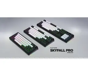 Hator Skyfall 65 PRO grau-schwarz / Gaming-Tastatur / mechanisch / kabellos / Bluetooth 5.3 / US-Layout